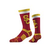 USC Trojans Cardinal SC Interlock Knit Crew Sock